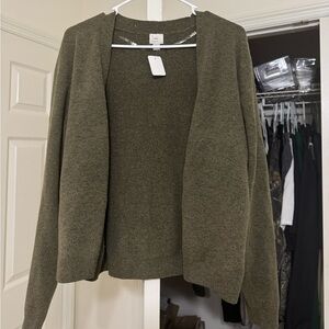 a new day Olive Open-Front Women's Cardigan